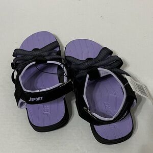 JSport Kids Sandals - Black and Lavender